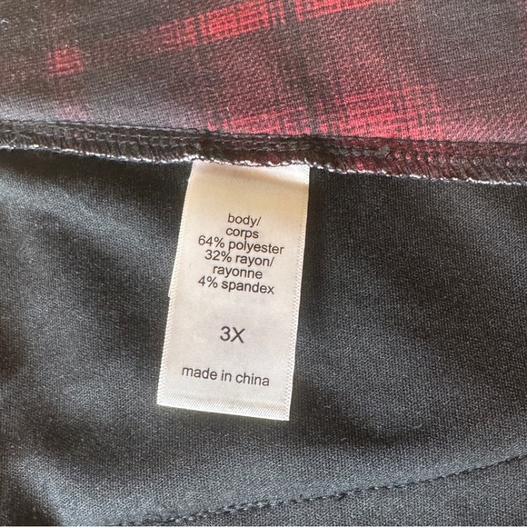 Plaid Red Skirt Edgy Grunge - Picture 5 of 6